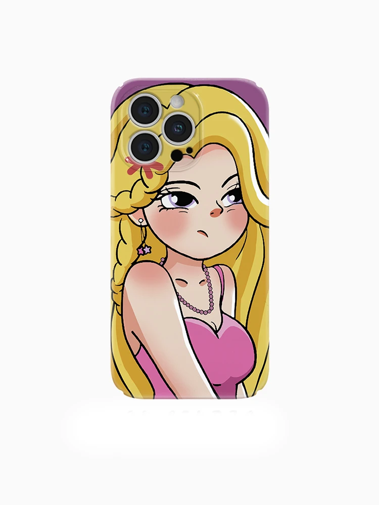 创意金发公主适用苹果16promax手机壳小米15菲林软壳华为vivo男女