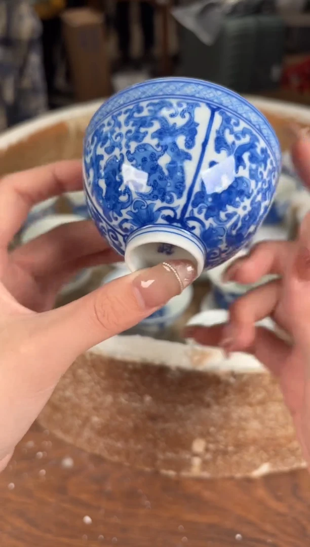 杯看山柴窑青花看山柴窑青花