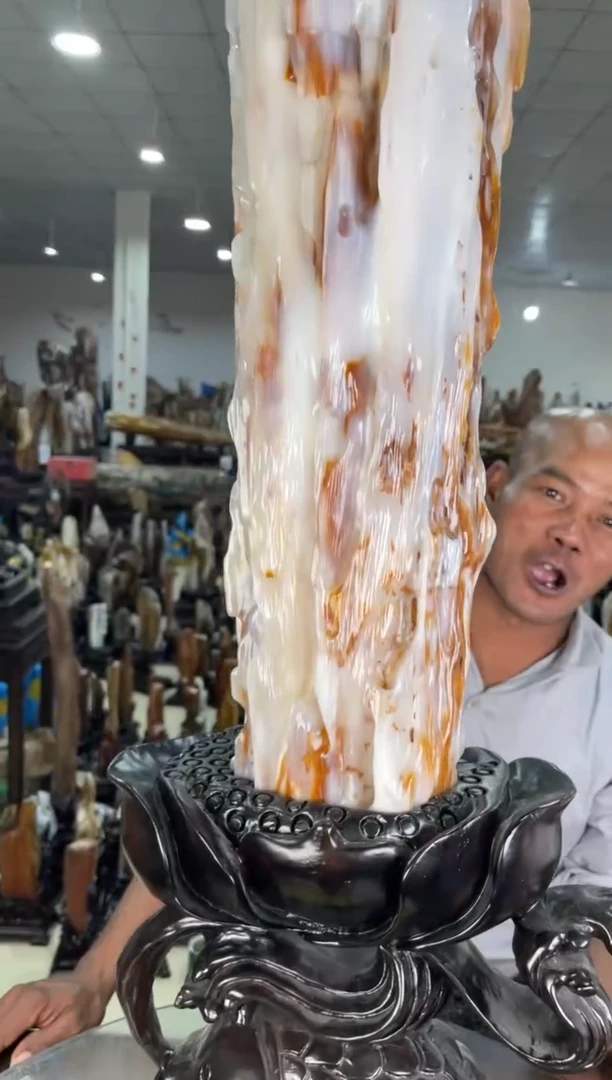 【闪购商品】硅化玉摆件未镶嵌65