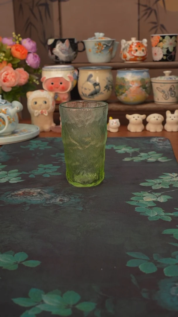 【落单】渐变绿手握杯