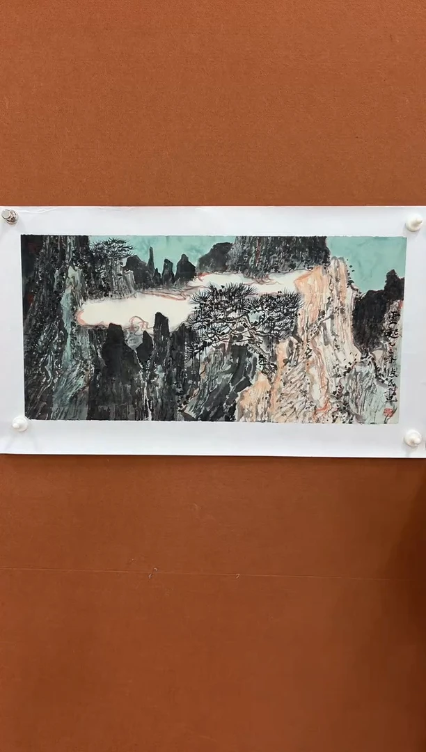 国画尤德民两平尺山水