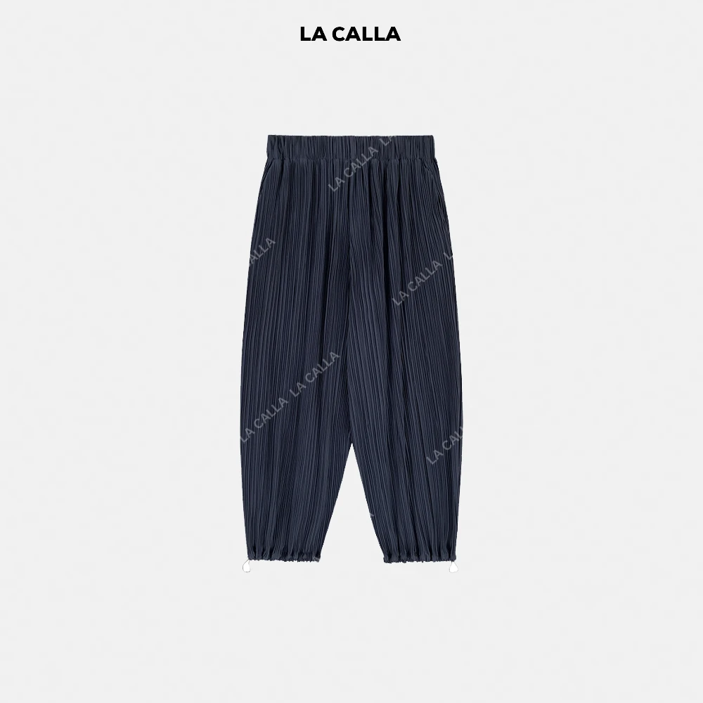 LA CALLA拉丁裤日系极简三宅灯笼裤SC2CBDE5246 不可熨烫