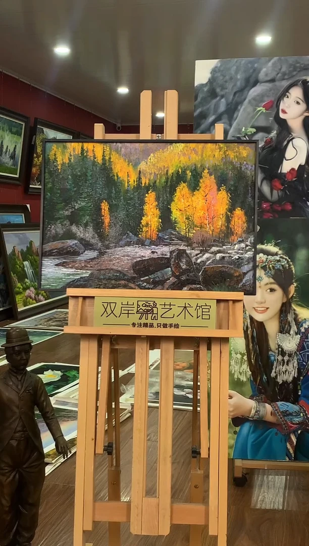 油画【10号】朝鲜原创手绘油画【Ⅰ级画家丨孤品佳作】【带框丨包邮】