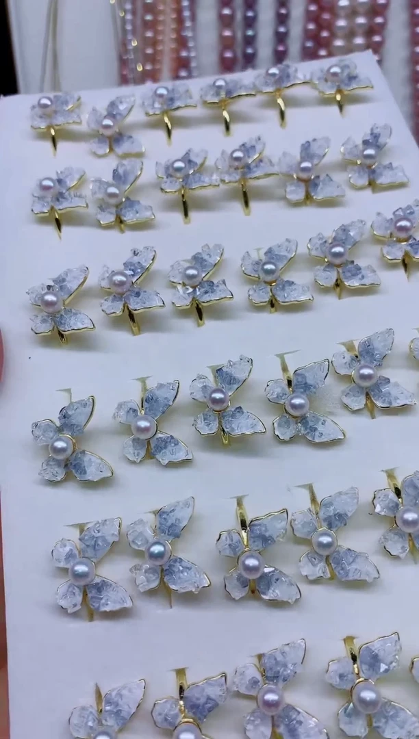 戒指合金淡水珍珠多样性发其一，非无暇