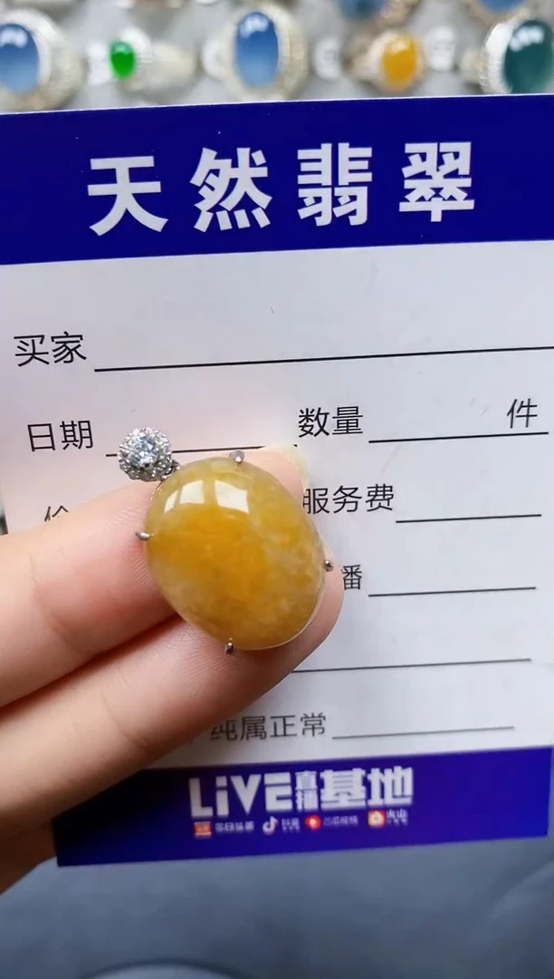 翡翠银S925镶嵌颈饰82