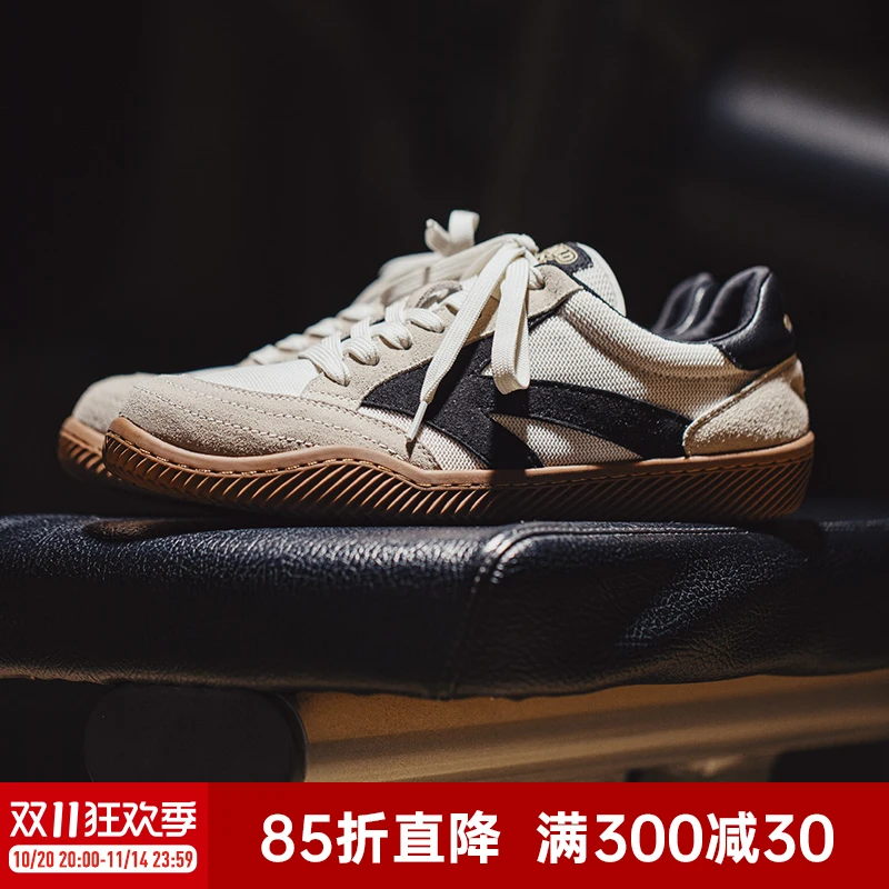 马登工装 美式休闲德训鞋平底板鞋复古小白鞋透气运动阿甘鞋男夏