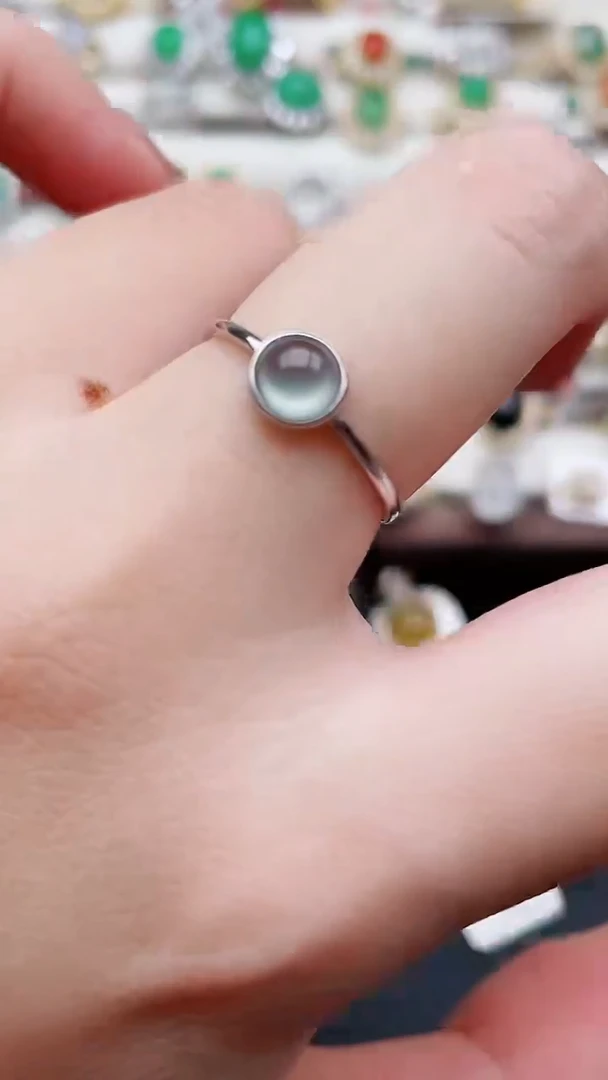 银S925镶嵌戒指翡翠23