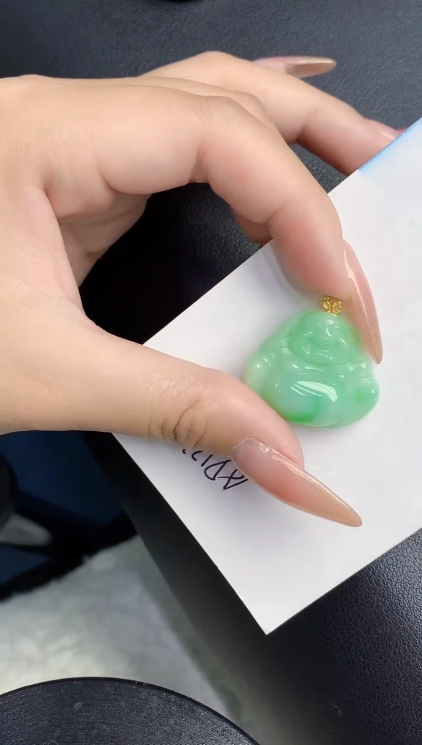 【闪购商品】翡翠颈饰18K金镶嵌000000000