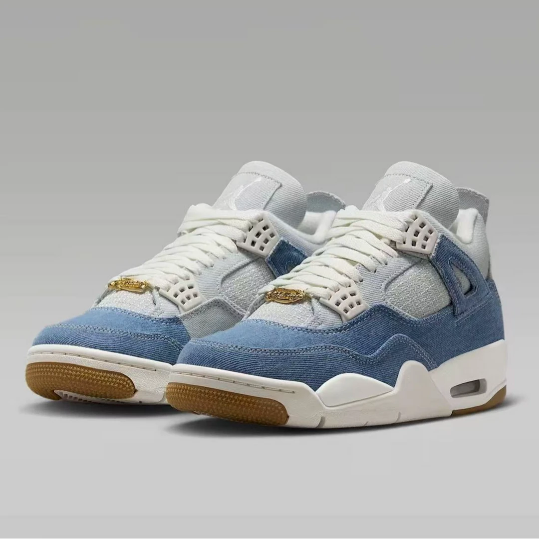 NIKE/耐克官方正品 AJ4 男女同款丹宁复古运动休闲鞋IB6716100