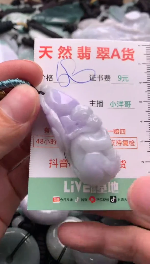 翡翠未镶嵌吊坠(不含链)1