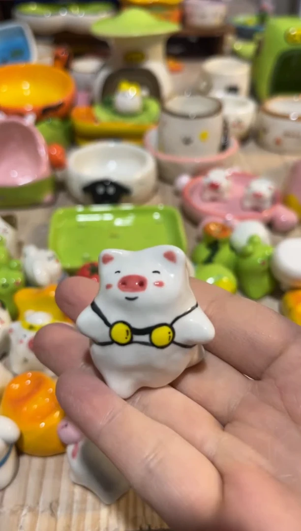 230手绘釉下彩微瑕陶瓷