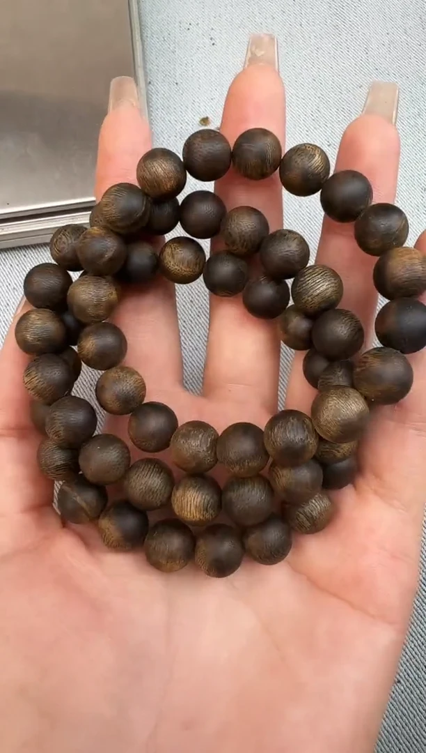 沉香手串1013紫棋沉水圆珠单圈多样性发一