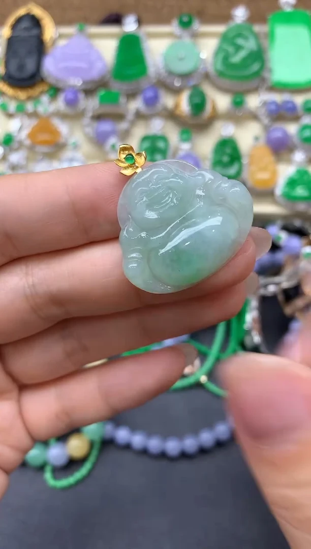 【闪购商品】翡翠颈饰18K金镶嵌213-中国好珍宝