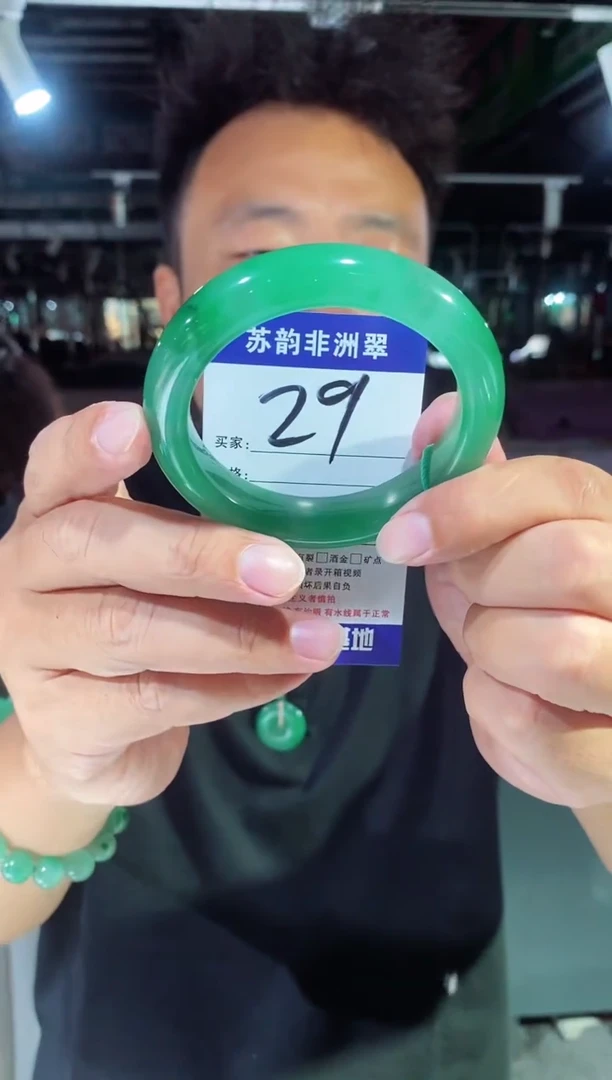 未镶嵌手镯石英质玉（非洲翠）59+