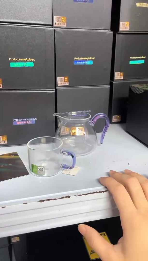 禾器/晶悦茶海/浅紫+禾器清禾杯一个装浅紫色