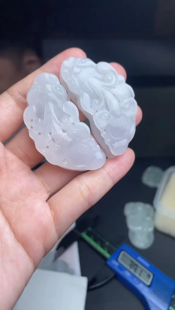 定制翡翠未镶嵌06-10HDJT0169881一对