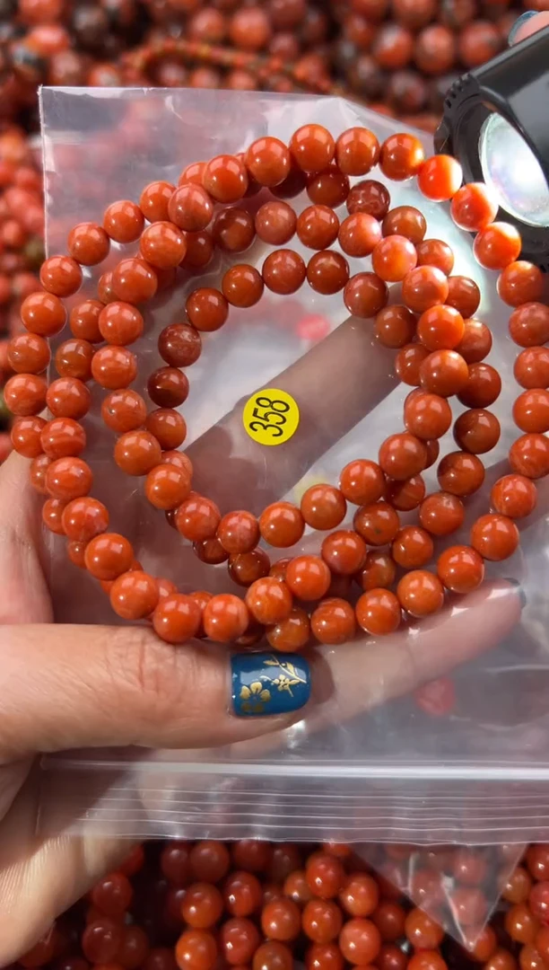 未镶嵌手串南红玛瑙7+