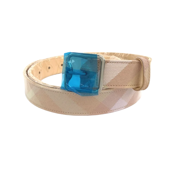 妃鱼/博柏利/帆布/腰带/95新/Z109