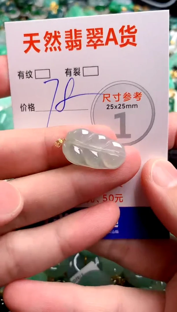 翡翠18K金镶嵌颈饰24002211