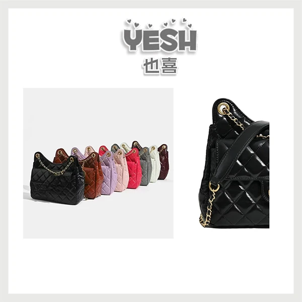 也喜YESH【菱格包精灵ZF】经典时尚菱格链条包气质女包
