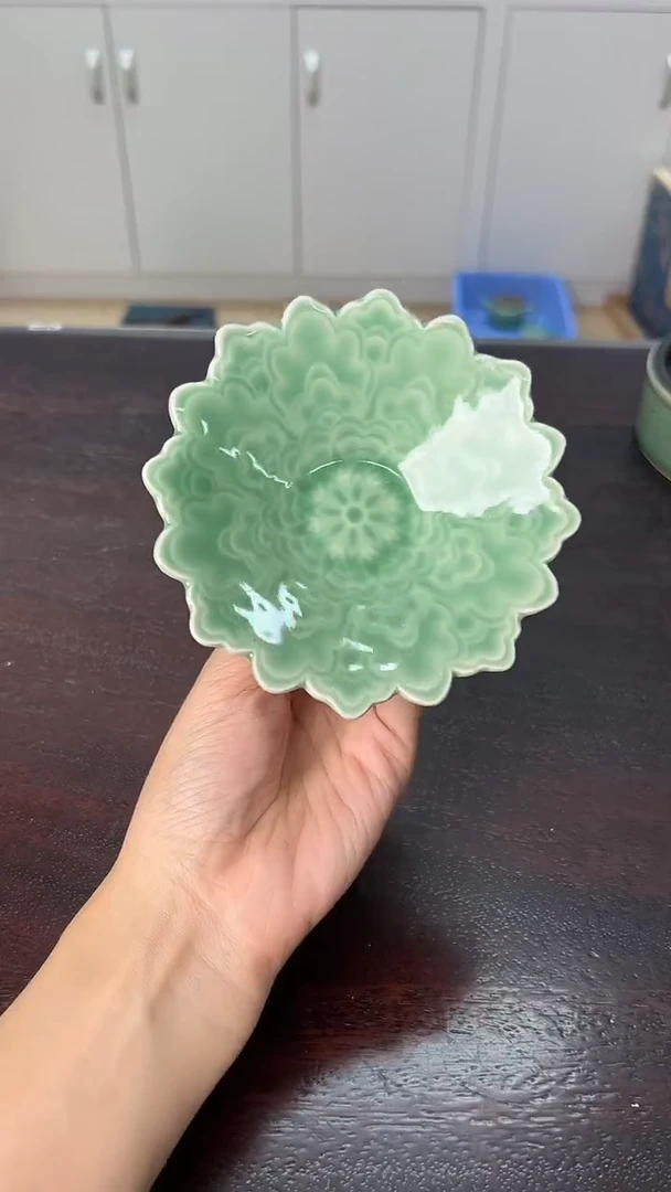 龙泉云间青瓷小米茶器