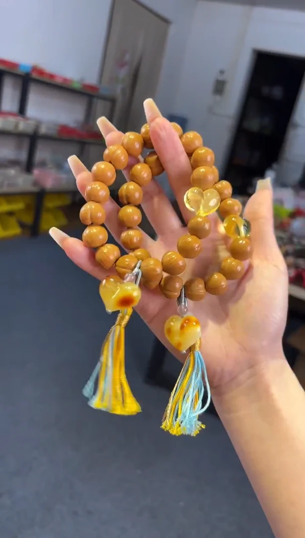 手链蜜蜡未镶嵌 15mm猴头【蜜蜡桃心】爱心手持多样性发其一