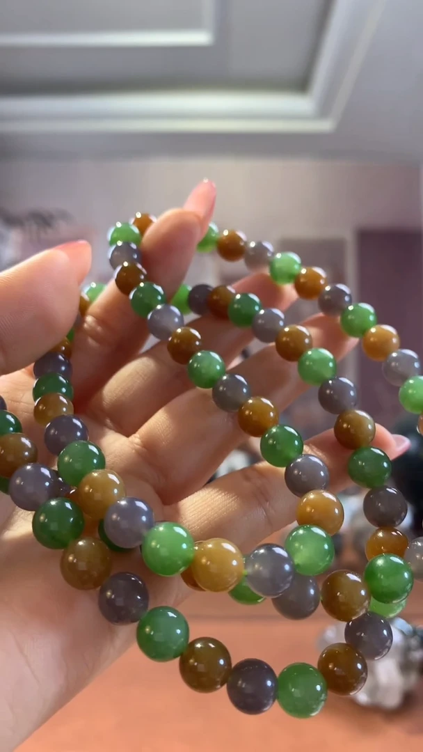 【闪购商品】和田玉项链未镶嵌糖果色多宝项链