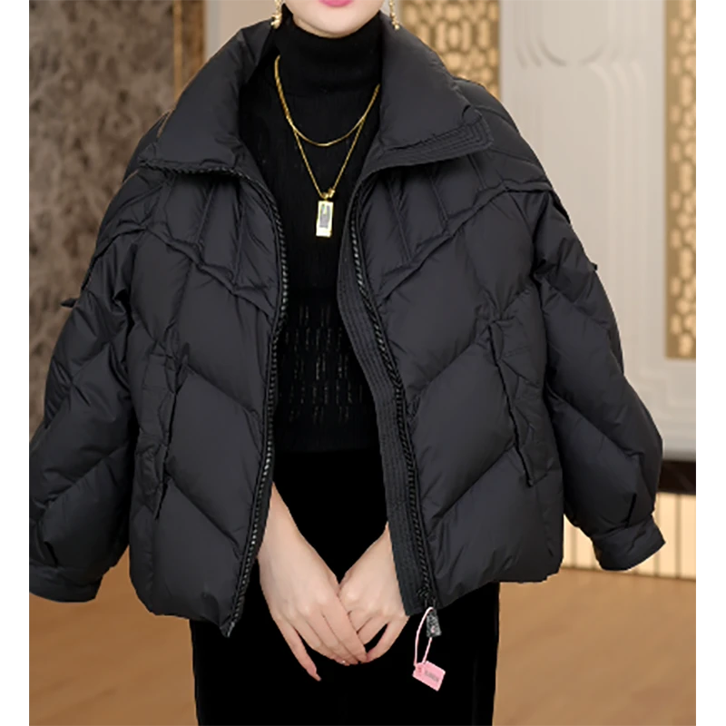 2024冬季新款时尚轻奢气质百搭高端洋气短款保暖羽绒服