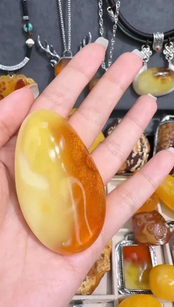 裸石琥珀未镶嵌不****…琥珀