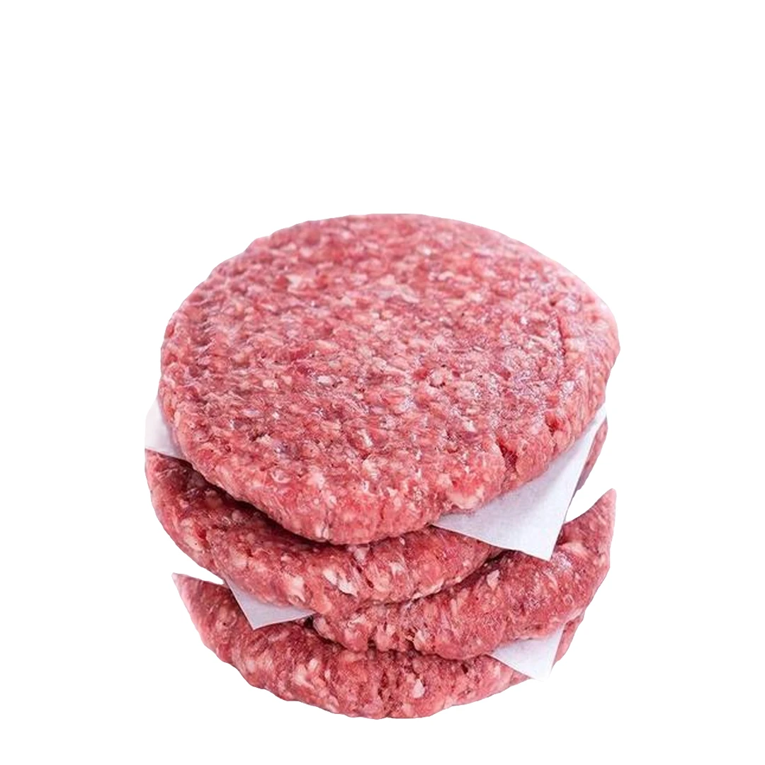原切牛排生牛肉饼，牛排，黄牛肉制作，适合做汉堡等，含猪肥肉，速冻发货