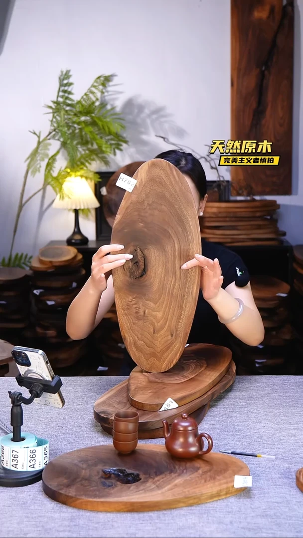 木北美黑胡桃原木.干裂疤结不属于商品质量问题完美主义者慎拍