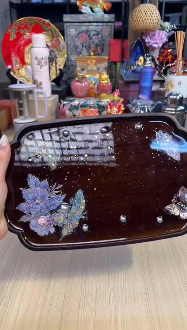 【年终福利】42实木壶承-对图