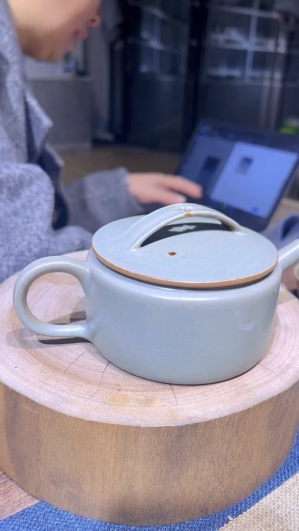 瓷片原生态原矿青绿汉瓦