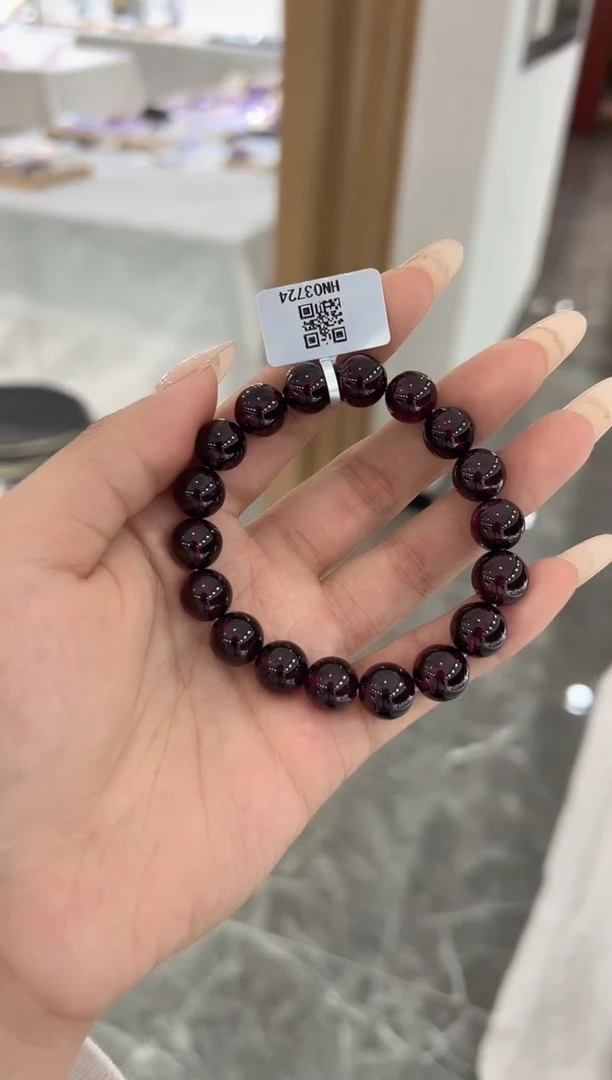 石榴石手串未镶嵌手串