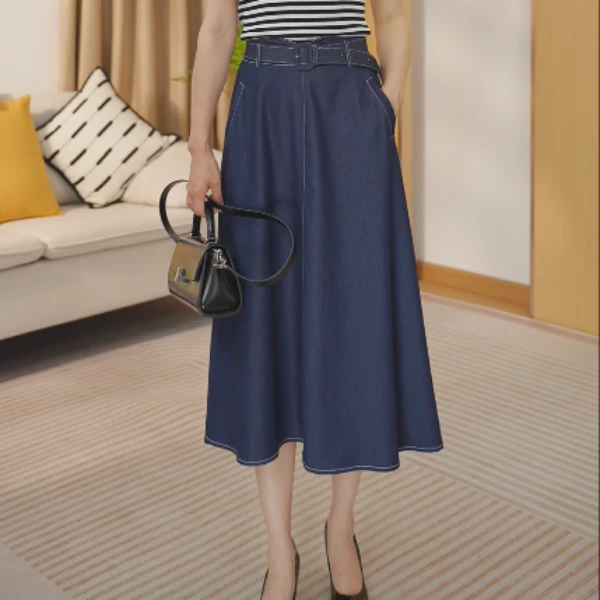 轻盈透气薄款夏季新款显示A字裙