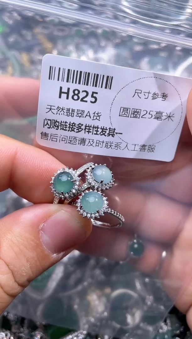 【闪购商品】翡翠颈饰未镶嵌H825戒指 多样性发其一
