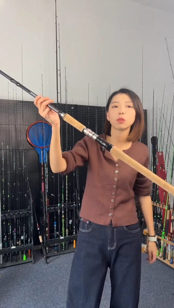 2.1m碳素仿木雷强2.1米枪柄（瑕疵尾货竿，没有售后，介意勿拍）