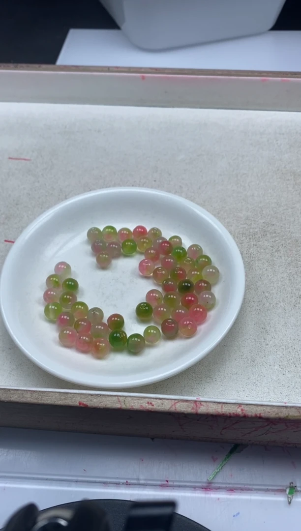 【闪购商品】玛瑙/玉髓颈饰未镶嵌w833水蜜桃盐源8mm*30颗