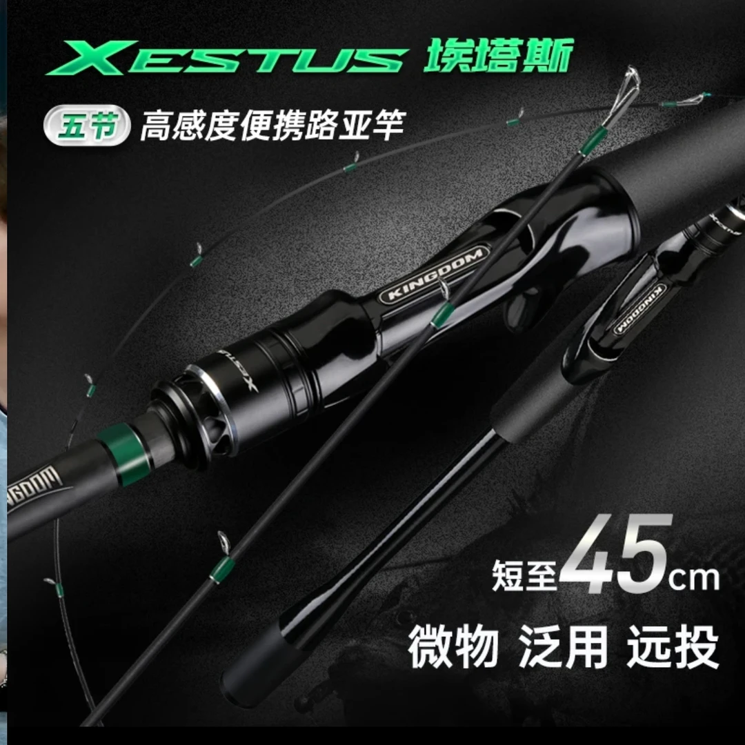 泛用路亚竿多节远投翘嘴鲈鱼直枪柄5节便捷旅行竿埃塔斯