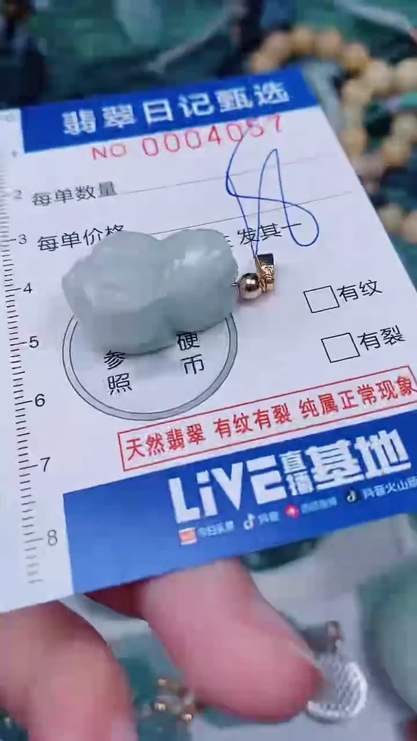 翡翠未镶嵌颈饰00004057