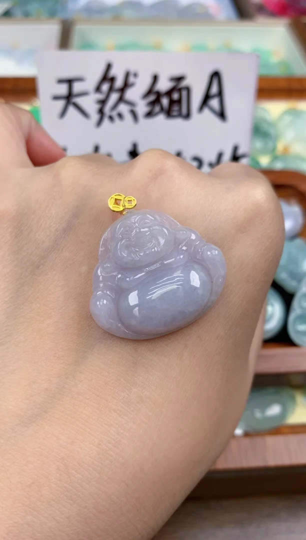 颈饰未镶嵌翡翠天然A货翡翠挂件