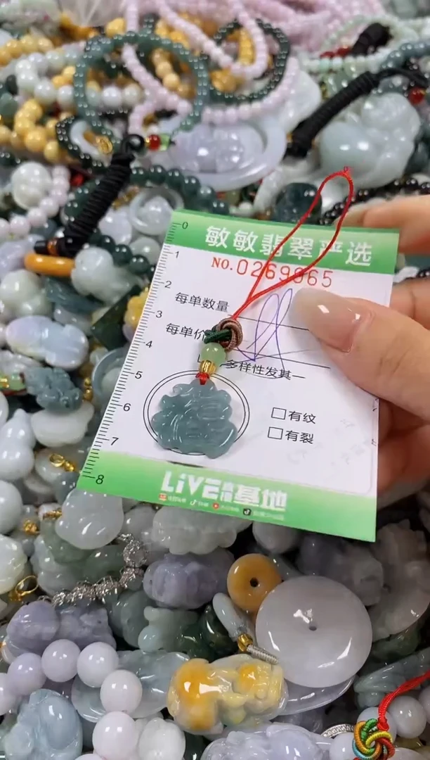 翡翠未镶嵌颈饰闪购0269965多样性发其一