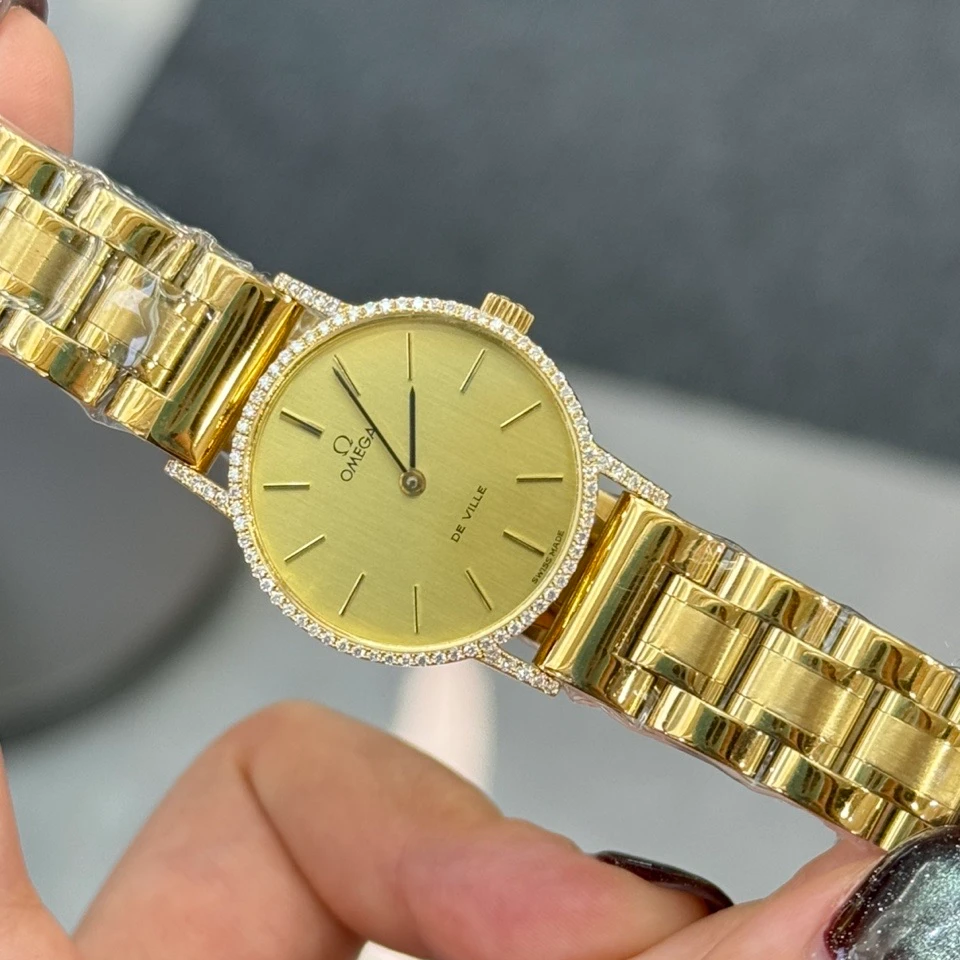 95新 Omega/欧米茄 手动机械表后钻24mm/公价32999/W12560