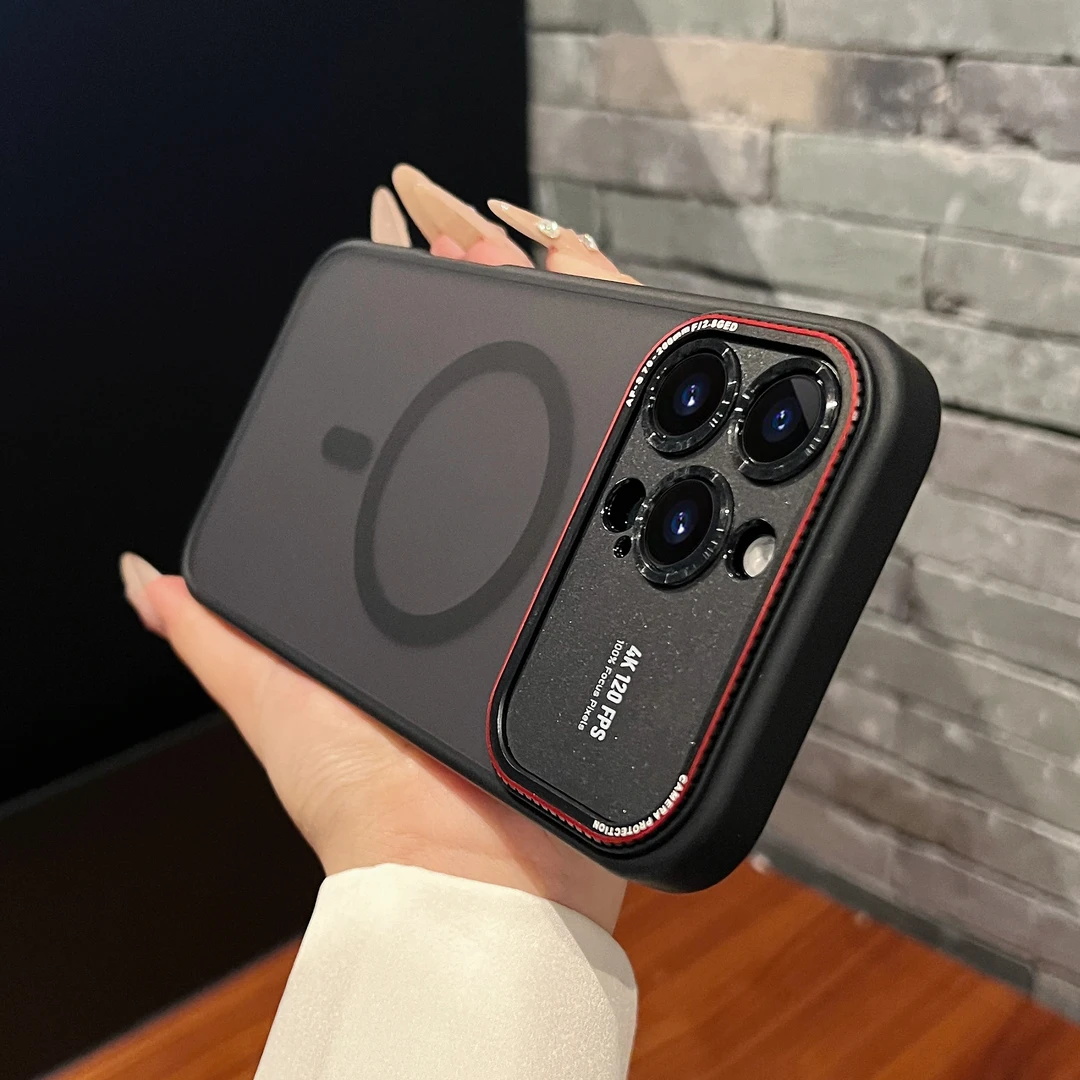 新款肤感磨砂适用苹果17promax手机壳全包防摔超薄磁吸防滑高级感