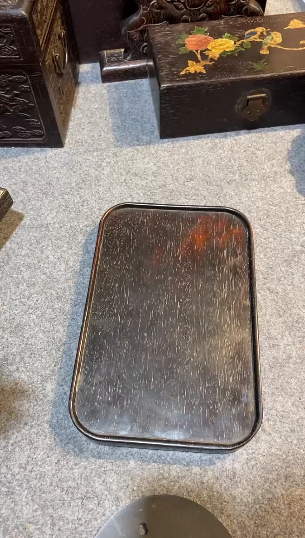 香榧木紫檀拆件雕刻板以直播间实物为准微瑕老物件