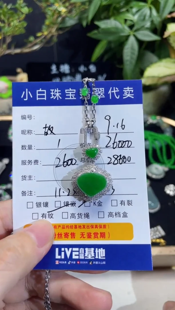 套链18K金镶嵌翡翠故***✨套链