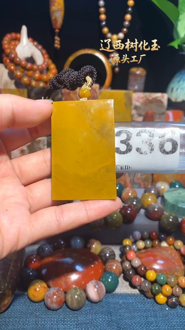 未镶嵌-硅化玉天然北票硅化玉吊坠