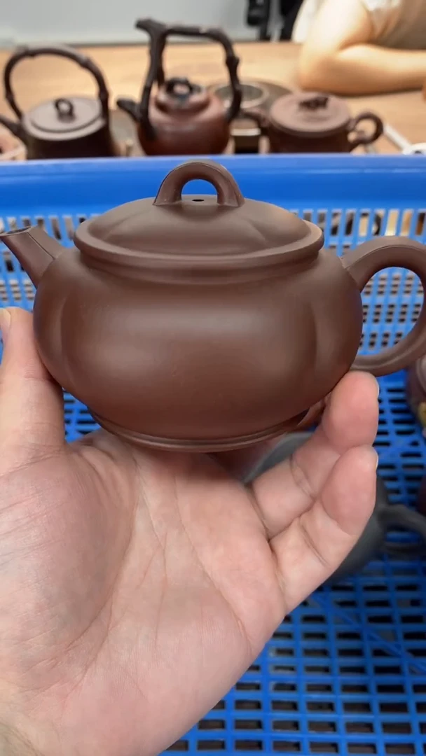 茶壶紫砂微瑕不退换230毫升鼓韵中槽青