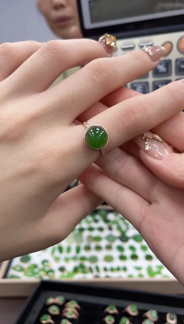 【闪购商品】和田玉戒指银S925镶嵌多样性拍一发一023