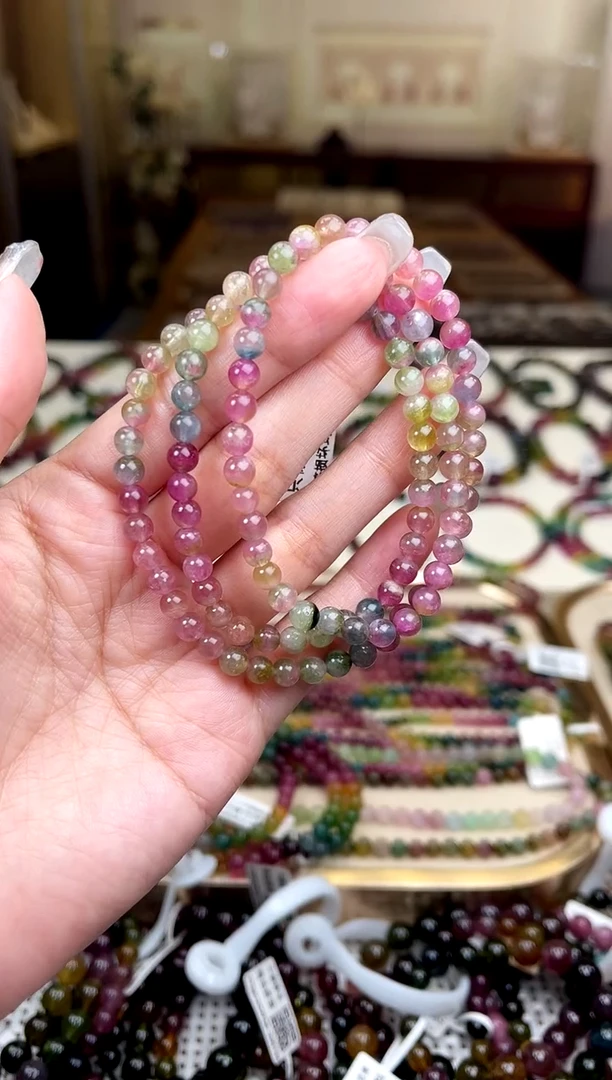 【闪购商品】碧玺/未镶嵌5mm+碧玺多圈多样性发货